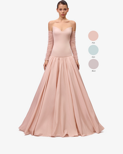 Strapless Drop Waist Ball Gown SANDY NOUR Strapless Drop Waist Ball Gown SANDY NOUR