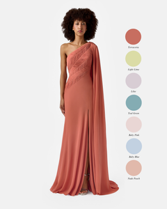 asymmetric one shoulder dress Gia Asymmetrical Satin Maxi • Shop American Threads Butter Yellow / L side split Black Asymmetrical One-Shoulder Maxi Dress