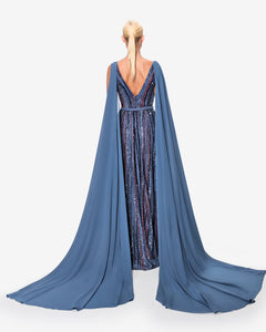 Hand Beaded Linear V Neck Dress 40FR - 12uk - 8Us / Olive Green - Rosewood - Lilac Hand Beaded Linear V Neck Dress 40FR - 12uk - 8Us / Olive Green - Rosewood - Lilac