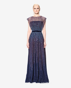 Fully Hand Beaded Halter Neck Dress SANDY NOUR Fully Hand Beaded Halter Neck Dress SANDY NOUR
