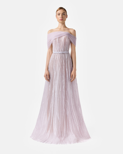 linear dress Primavera Couture 4322 - Long Sheath Dress