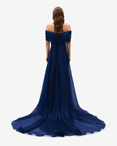 off the shoulder dress velvet Off The Shoulder Velvet Draped Dress 46FR - 18UK