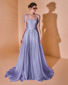 Fully Beaded Scoop Square Cut Dress - Sandy Nour