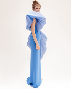 Head in The Clouds - Halter Neck Ruffled Dress - Sandy Nour