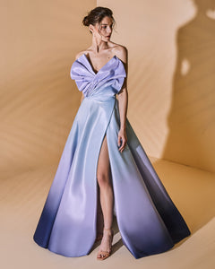 Butterfly Strapless Gown - Sandy Nour